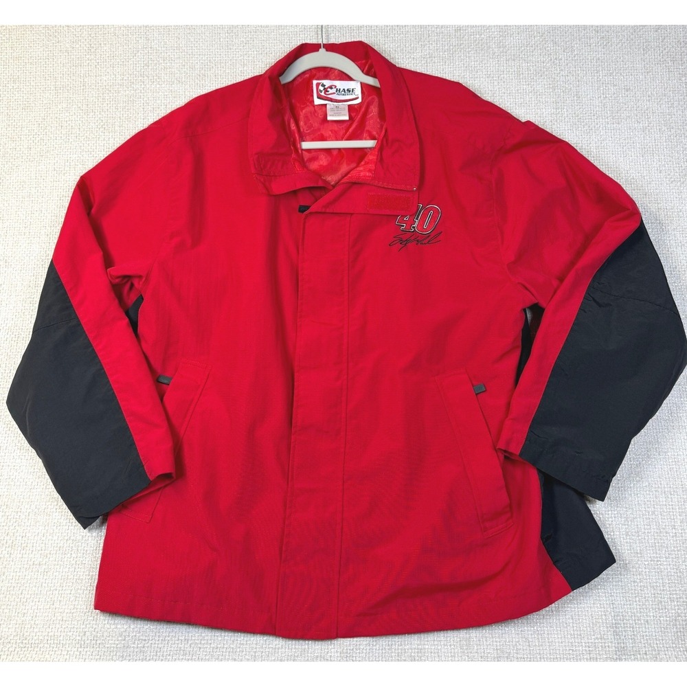 Chase Authentics NASCAR Coors Light Racing Jacket XL Sterling Marlin Red Black